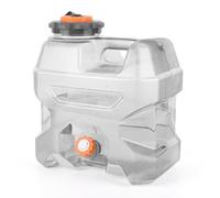 Caraffa per l'acqua da 12 l, colore grigio trasparente, portatile, senza BPA, per campeggio, emergenza, camper, viaggi e uso all'aperto