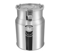 Caraffa per latte in acciaio inox, 5 l, con coperchio, sigillata, in acciaio inox 201, per latte, olio, cereali, gastronomia, casa, grande capacità di tenuta