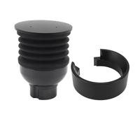 Caraffa per macinacaffè 2 in 1 con funzione di dosaggio per Eureka Mignon Specialita, dosatore per caffè in silicone senza disordine per caffè (anello nero)