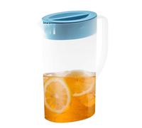 Caraffa per Succhi di Frutta, 1,5 litri Caraffa per Acqua in Plastica, Brocca d'acqua con Coperchio e Manico, Contenitore Acqua Frigorifero per Bevande Fredde Calde, Tè, Limonata, Latte, Succo