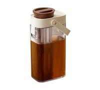 Caraffa Per Tè Ghiacciato Per Frigorifero - Brocche Con Coperchi | Contenitore Dispenser Trasparente Di Capacità Di Un Litro Con Protezione AntiPerdite Per La Conservazione Di Bevande Liquide