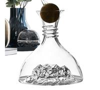 Caraffa per vino in vetro - 1,8 L - Utensile da servizio - Decanter e aeratore per vino,Per casa, ristorante, cena serata, degustazione eventi, matrimoni, baristi bar hotel club sala da pranzo