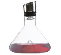 Caraffa per vino - Struttura in, design elegante e durevole, migliora il gusto del vino e l'ossidazione, dimensioni 18,5 x 22 cm, per vino rosso e bianco in casa ristorante