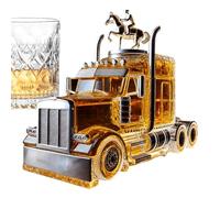 Caraffa per whisky - Auto d'epoca, design Bourbon, 375 ml, contenitore per liquori da cucina, con tappo interessante per brunch, birra, champagne, compleanni, feste di nozze ed eventi a casa