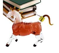 Caraffa per Whisky,Bottiglia in da 1 litro con dispenser per liquori - Bottiglia Whisky Design Cavallo - per uomini, fidanzato, mariti, coppia, amanti del , home bar, capodanno,