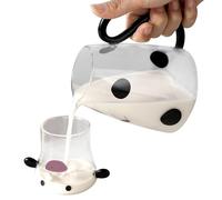 Caraffa Pitcher Cow - Set Da Notte Con E Per Acqua Limpida | Teiera Per Bevande, Bollitore Per Il Latte Nel Microonde, Teiera, Caffettiera, Distributore Di Succo, Bollitore Per Il Tè, Bar