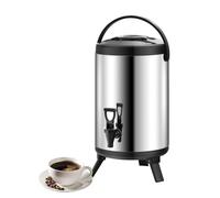 Caraffa termica in acciaio inox da 6 litri con erogatore di bevande calde e fredde, perfetta per uso domestico e ufficio