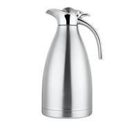 Caraffa termica in acciaio inox per caffè, acqua o tè, dispenser per succo di acqua, 2 l, argento
