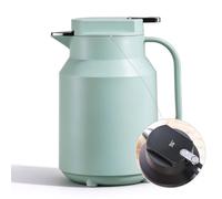 Caraffa termica intelligente da 1,5 l con temperatura LED, rivestimento | Con display temperatura LED, calore 48 ore, versamento one-touch, beccuccio antipolvere, doppia base antiscottatura(B)