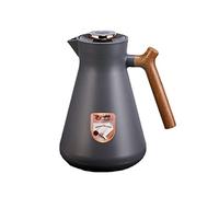 Caraffa Termica Per Caffè Brocca Sotto Vuoto Isolata, Fun Di Caffè Da Tè Caldo E Freddo, Con Semplice Pulsante Di Sicurezza, Per Casa, Ufficio, Hotel (Beige,1L)
