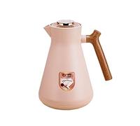 Caraffa Termica Per Caffè Brocca Sotto Vuoto Isolata, Fun Di Caffè Da Tè Caldo E Freddo, Con Semplice Pulsante Di Sicurezza, Per Casa, Ufficio, Hotel (Marrone,1L)