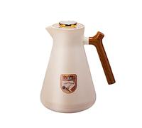 Caraffa Termica Per Caffè Brocca Sotto Vuoto Isolata, Fun Di Caffè Da Tè Caldo E Freddo, Con Semplice Pulsante Di Sicurezza, Per Casa, Ufficio, Hotel (Grigio,1L)