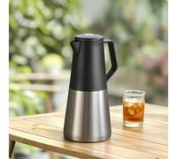 Caraffa Termica Per Caffè Con Manico, Caraffa In Acciaio Inox Con Pulsante Per