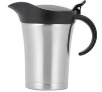 Caraffa termica per con coperchio, salsiera in acciaio inossidabile da 750 ml, caraffa termica a doppia parete, per panna con manico per crema pasticcera, panna, salse, Zuhause Gebrauch