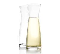 Caraffa Universale 2 x 500 ml - Caraffa elegante in cristallo senza piombo per acqua succo latte o liquori - Lavabile in lavastoviglie - Alta qualità tedesca - Design pratico e raffinato