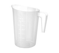 HENDI Caraffa graduata, impilabile, misurino con scala, 3L, ø181x(H)233mm, polipropilene, transparente