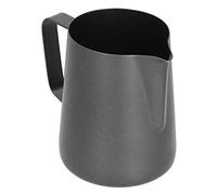 Caraffe per Frullini Montalatte Brocca for schiumare in acciaio inossidabile, bricco for latte e caffè Barista Dell'arte del(Schwarz,400ml)