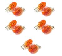 10 Pezzi Lampadine Alogene 24V Per Camion (T10 WY5W 24V 5W Arancione)
