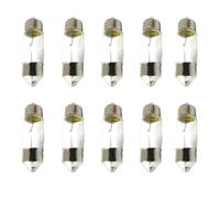 CARALL 10 Pezzi Lampadine Alogene Siluro T11 C5W 31mm 12V 5W, Ricambi Lampade 12V Per Auto e Moto