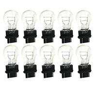 CARALL 10 Pezzi Lampadine Alogene T25 P27/7W 3157 12V 27/7W, Ricambi Lampade 12V Per Auto e Moto