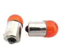 CARALL 2 Pezzi di Lampade Alogena 12V Per Auto (RY10W BAU15S 12V 10W Arancione)