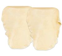 CARALL 2 pezzi in pelle Daino per auto 40x50 cm, panni di asciugatura per auto, spugna scamosciata, forma irregolare