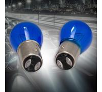 CARALL 2 Pezzi Lampade Alogene 12V Bianche ad Effetto Xenon (P21/5W BAY15D 12V 21/5W)