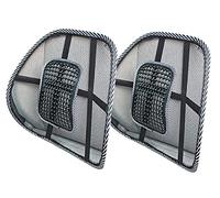 CARALL 2 Pezzi Supporto Lombare Auto,Schienale Sedia Ufficio,Schienale Per Auto,Supporto Lombare Sedia