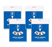 CARALL 4 Pezzi di Dischi Orari in Carta per Parcheggio Disco di Tempo Tipo Europa