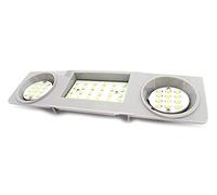 CARALL LE0609 Kit Plafoniera Luci Led Di Cortesia Lettura Anteriore Frontale Compatibile Con VW Golf 6 Golf 5 Passat Scirocco
