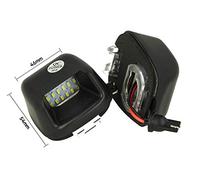 CARALL LE3404 Kit Luci Targa Led 12V 3W Bianco Canbus Compatibile Con Nissan Navara D40-2 Pezzi