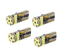 CARALL LS1082 Lampadina Led Canbus T10 W5W 15 Smd 4014 Bianco No Errore Check Luci 12V Senza Polarità - 4 Pezzi