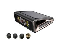 CARALL TPMS Wireless Pannello Solare con 4 Sensori Esterni per Privato Sistema Monitoraggio Pressione Pneumatici Digitale