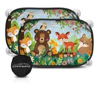 Caramaz Protezione solare per bambini con UV certificata, 2 pezzi 51x31cm Legno
