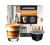 CARAMEL (96 Capsule) compatibili con Nescafé Dolce Gusto, 6 Box da 16 Capsule, dolcezza cremosa e gusto caramello vellutato, senza glutine (La Capsuleria)