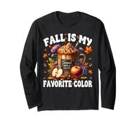 Caramel Apple Coffee Mug Graphic Fall Is My Favorite Color Maglia a Manica