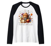 Caramel Apple Coffee Mug Graphic Fall Is My Favorite Color Maglia con Maniche Raglan