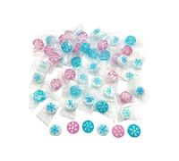 Caramelle a forma di fiocco di neve, confezione da 0,5 kg di caramelle piccole confezionate singolarmente (circa 118 pezzi) Assortimento di caramelle dure, ideali per l'ufficio e bomboniere congelate