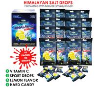Caramelle al sale naturale dell'Himalaya sapore di limone vitamina C menta go...