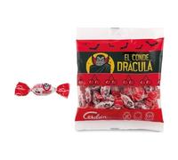 Caramelle alla ciliegia del Conte Dracula, confezione da 4 pezzi da 1 kg.