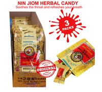 Caramelle alle erbe per mal di gola influenza tosse 20 g sapore originale 3 c...