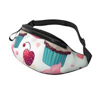 Caramelle Cupcake cuori dolce Fanny Pack per uomo donna moda marsupio regolabile borse a tracolla ovunque borsa cintura