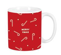 CARAMELLE DI BUON NATALE - Tazza grande in ceramica, resistente, leggera, durevole, di alta qualità, 350 ml, 8 x 9,5 cm