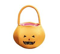 Caramelle di zucca di Halloween per bambini, borsa per il trasporto dolce o aspro e Halloween festivo, perfetta da collezionare e, Colore: arancione., Taglia unica per tutti