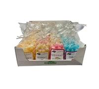 Caramelle drops 125 gr. - Display assortito da 28 pz (anice, frutti di bosco, arancio limone, zenzero)