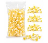 Caramelle Dure Assortite 1Kg Vari Gusti Caffè Limone Orzo Frutti Misti Incartate Singolarmente Snack Dolce Da Ufficio Casa Bar Reception (Limone 1Kg)