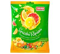 Caramelle Dure Incap Spicchi Ripieni Arancia e Limone Busta 200 g Senza Glutine