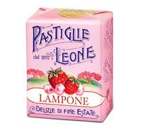 Caramelle Dure Pastiglie Leone Gusto Lampone Pacchetto da 30 g (18 Pezzi - Espositore)