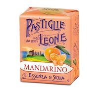 Caramelle Dure Pastiglie Leone Gusto Mandarino Pacchetto da 30 g (18 Pezzi - Espositore)