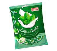 Caramelle Dure Ripiene Incap Gusto Latte e Menta Busta da 200 g